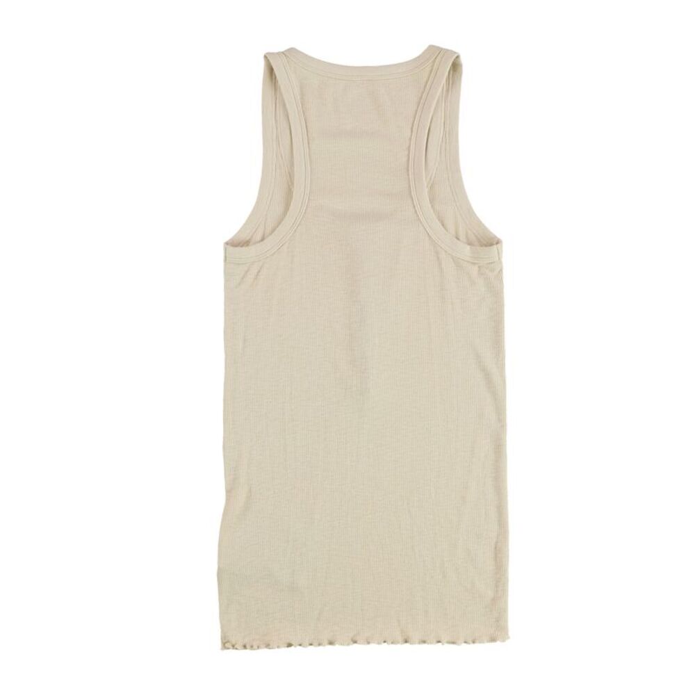 American Eagle Womens Ribbed Button-Up Racerback Tank Top, SAM - Picture 2 of 2